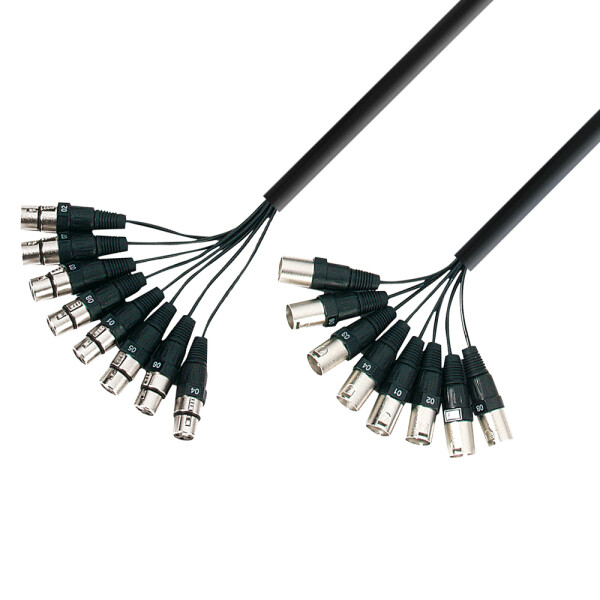 3 STAR LOOM 8 MF 0500 - Studio Loom Kabel | Adam Hall® 8 XLR Female x 8 XLR Male | 5 m