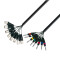 3 STAR LOOM 8 MV 0500 - Studio Loom Kabel | Adam Hall® 8 XLR Male x 8 Klinke TRS | 5 m