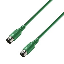 3 STAR MIDI 0075 GREEN - MIDI Cable | Adam Hall® MIDI...