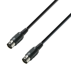 3 STAR MIDI 0150 BLK - MIDI Cable | Adam Hall® MIDI...