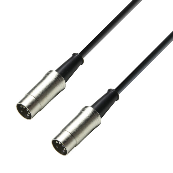 3 STAR MIDI 0300 BLK-5 - MIDI Cable | Adam Hall® MIDI 5-pole | 3 m