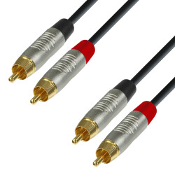 4 STAR TCC 0600 - Twin Kabel | Rean® 2 Cinch x 2...
