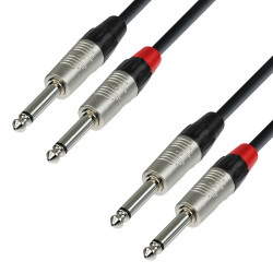 4 STAR TPP 0150 - Twin Cable | Rean® 2 Jack TS x 2...