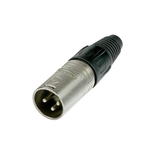 NC3MX - Connettore XLR a 3 poli maschio, nichelato