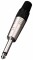 NP2C - 6.3 mm Jack Plug 2 Pin Mono male, Nickel-Plated