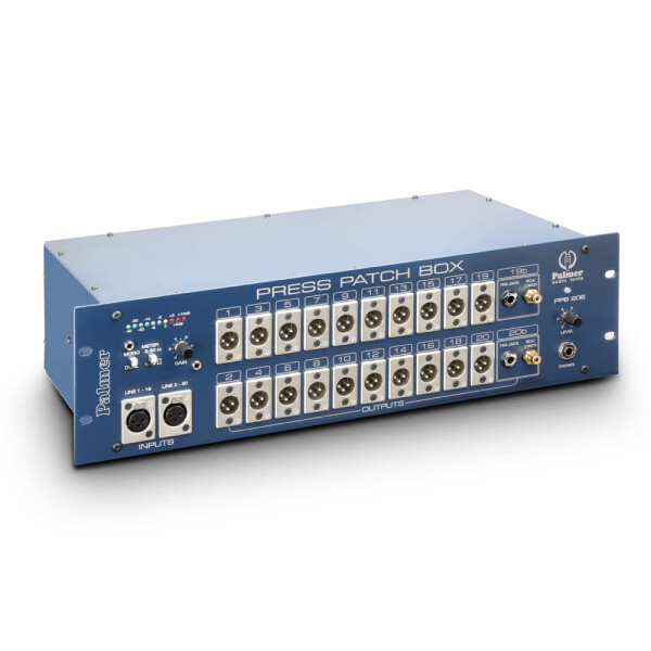 PB 20 S - Splitter 1 vers 10 stéréo ou 20 mono pour Conférences de Presse