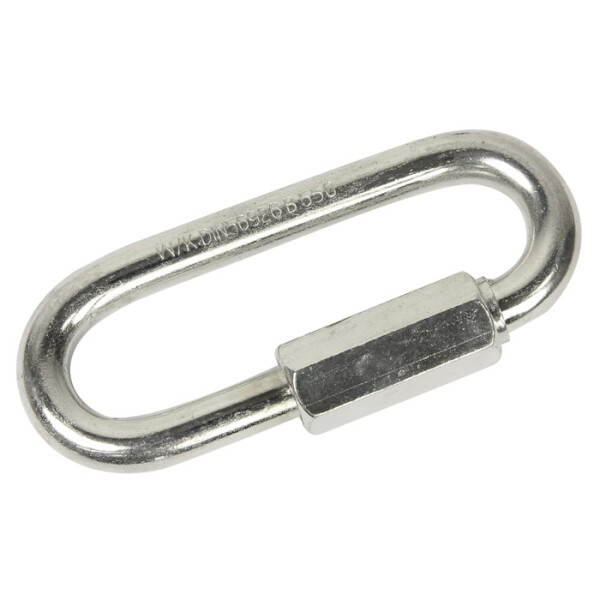 S 93061 - Moschettone a vite lungo, spessore 6 mm