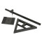 SKDB 039 - Supporto per monitor da studio regolabile in altezza