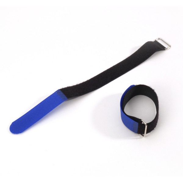 Adam Hall Cables VR 2020 BLU - Serre-Câble Velcro 200 x 20 mm bleu