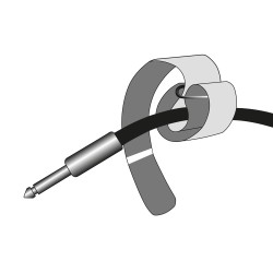 Adam Hall Cables VR 4040 RED - Hook and Loop Cable Tie...