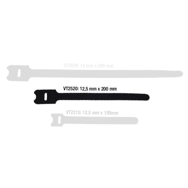 Adam Hall Cables VT 2520 - Hook and Loop Cable Tie 200 x 25 mm black