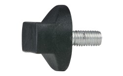 Rotary Knob for Upright Black M10x20mm