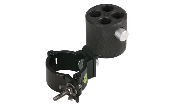 Angled bracket with 4-way con. & 50mm half coupler