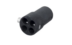 4-way connector replacement 50,8 (dia)mm Black