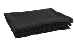 P&D Curtain - Molton CS 300gr/m² Pleated Black...