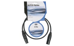 FLX01- bal. XLR/M 3 p. to XLR/F 3 p. 0,75 m X-type