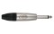 6.3mm Jack X-type Mono with Black endcap Nickel housing