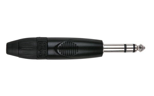 6.3mm Jack X-type Stereo with Black endcap Black housing