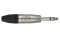 6.3mm Jack X-type Stereo with Black endcap Nickel housing