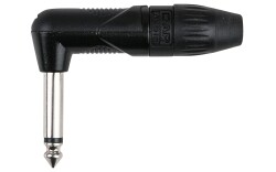 6.3mm Right-angle Jack X-type Mono with Black endcap...
