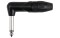 6.3mm Right-angle Jack X-type Mono with Black endcap Black housing