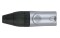 XLR 3p. X-type Male Black endcap Nickel Housing