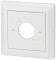 Buchsenplatte mit 1xD-loch 80x80x10mm