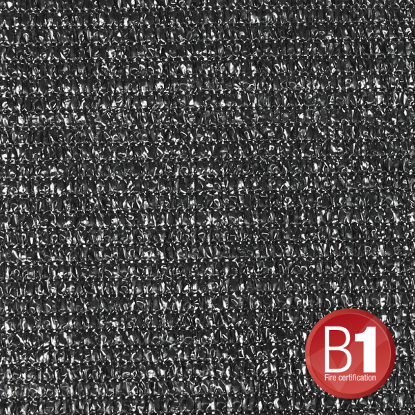 0155 X 45 B - Gauze Type 100 4 x 5 m with Eyelets, Black