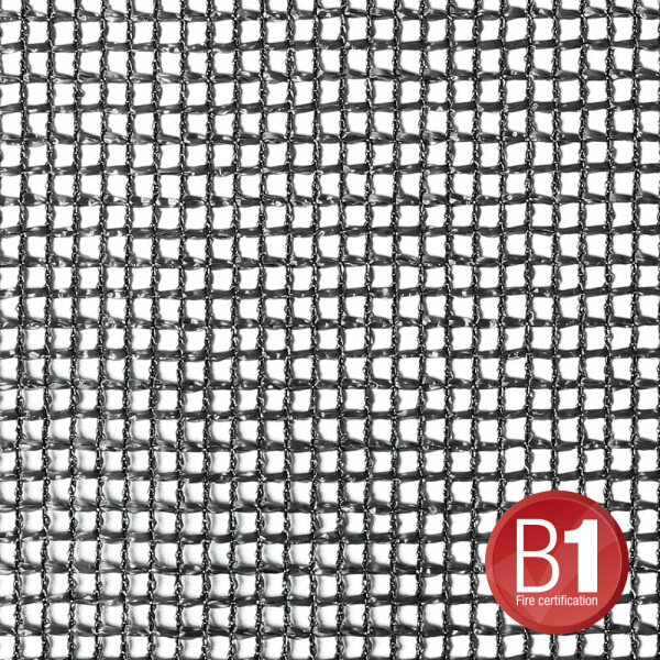 0156 X 35 B - Gauze Type 201 3 x 5 m with Eyelets, Black