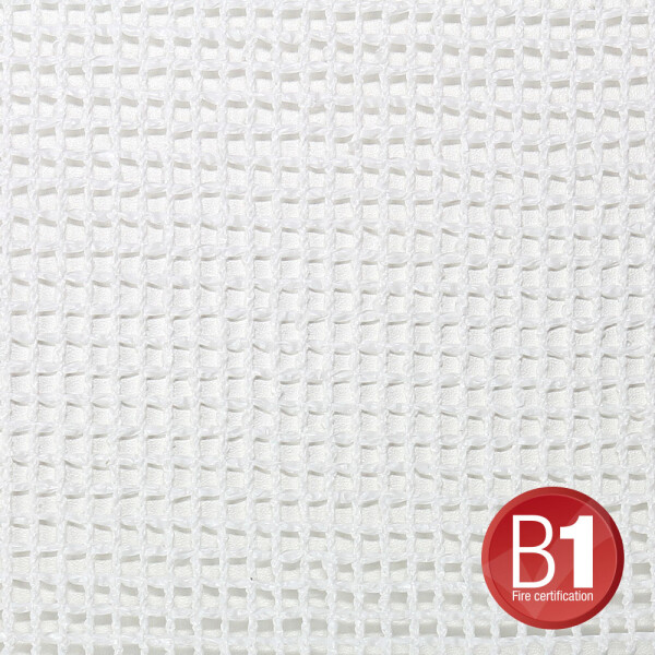 0156 X 46 W - Gauze Type 201 4 x 6 m with Eyelets, White