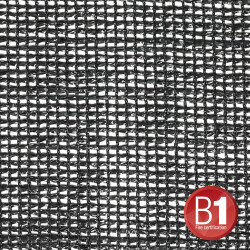 0158100 B - Gaze Typ 203 unkonfektioniert, 3 m, schwarz