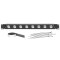 872230 - 19" gewinkelte Rackblende für 8x D-TYPE Buchsen