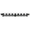872230 - 19" gewinkelte Rackblende für 8x D-TYPE Buchsen