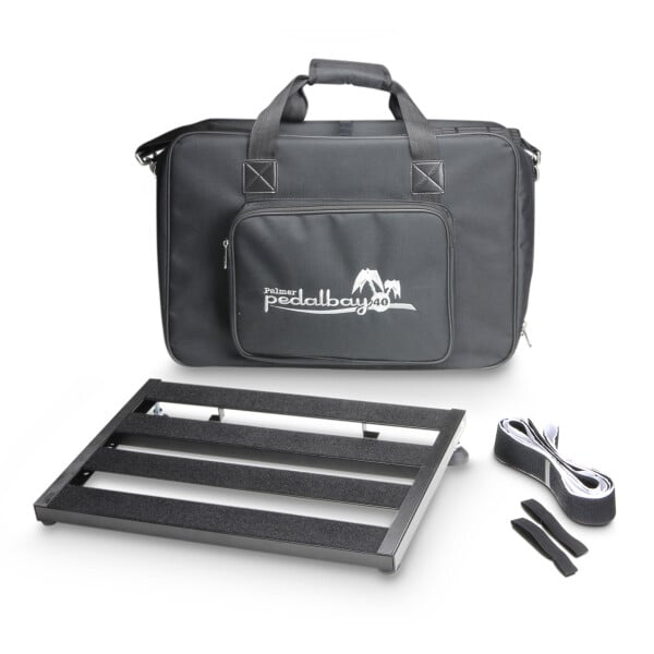 PEDALBAY® 40 - Pedalboard variable avec housse de transport matelassée 45cm