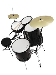 DS-200 Schlagzeug-Set, schwarz