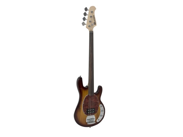 MM-501 E-Bass, fretless, tobacco