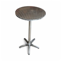 Noleggio: Tavolo alto da 110 cm con piano a taglio tenone...