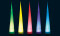 Miete: Leuchtkegel / Aircone 3m Höhe, 47cm Durchmesser, diverse Farben