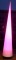 Location : Cône lumineux / Aircone hauteur 4m, diamètre 63cm, diverses couleurs