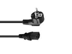 IEC Power Cable 3x1.0 3m bk