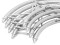BILOCK Vollkreis d=1,5m(innen)horiz.4tlg.