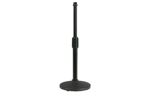 Desk Mic. Stand Straight, Adj. Black 37 cm/0,8 kg