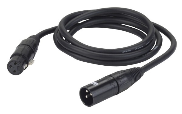FL09 - DMX/AES-EBU XLR/M 3 p. to XLR/F 3 p. 0,75 m