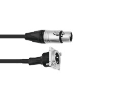 Patch Kabel XLR(F)/XLR(M) EB 1m sw