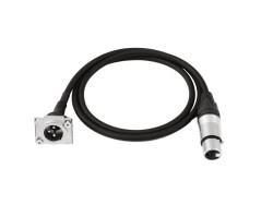 Patch Kabel XLR(F)/XLR(M) EB 1m sw