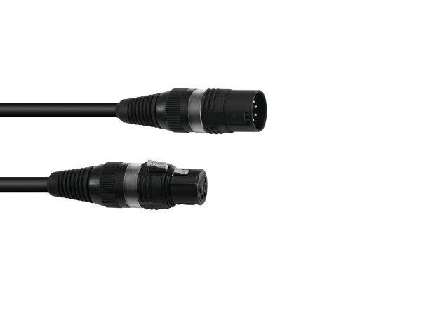 DMX cable XLR 5pin 5m bk Hicon