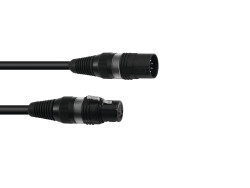 DMX Kabel XLR 5pol 5m sw Hicon