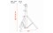 Followspot stand 1346 - 2040mm