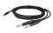 FLX31 - stereo mini Jack to 2 mono Jack L/R 1,5m recessed jack body