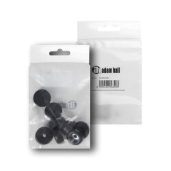 4900 M8 AH - Bag of 8 Rubber Feet 25 x 11 mm black